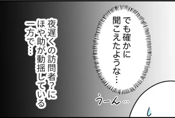 「誰だろう？」夜に不審な来訪者→外をのぞいてみると驚きの光景が！？＜怪しいお客さま＞