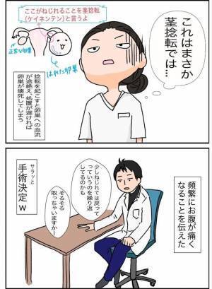 「なんじゃこりゃー！？」検査をすると卵巣が大きくなっていると言われて！＜7cmの卵巣＞
