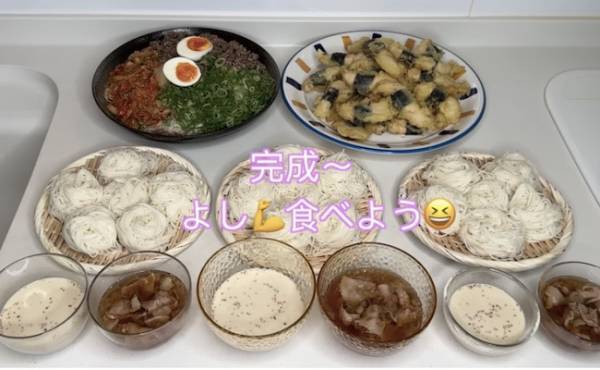 92万回再生！パパ不在中の子ども10人！そうめんの意外なアレンジ法に「まねしたい」の声！