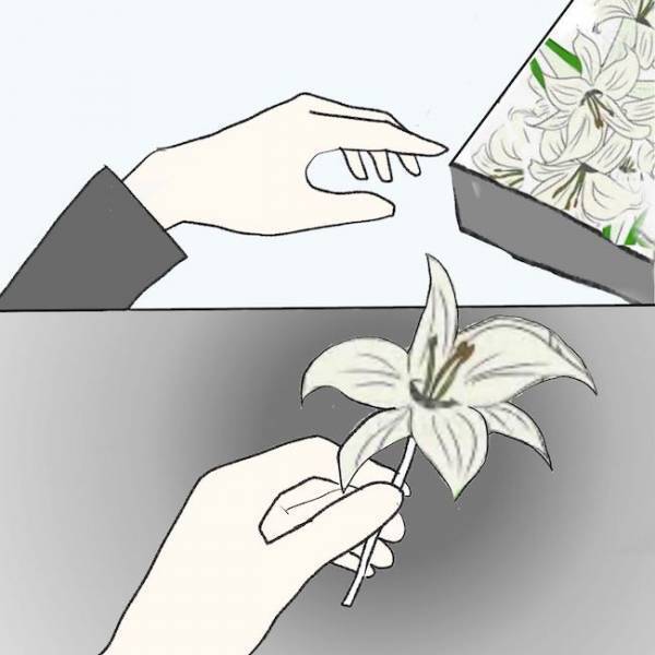 「やっぱりできない」花を手に取り顔面蒼白に。父へ最期に告げた悲しい告白とは ＜毒夫と父の葬式＞