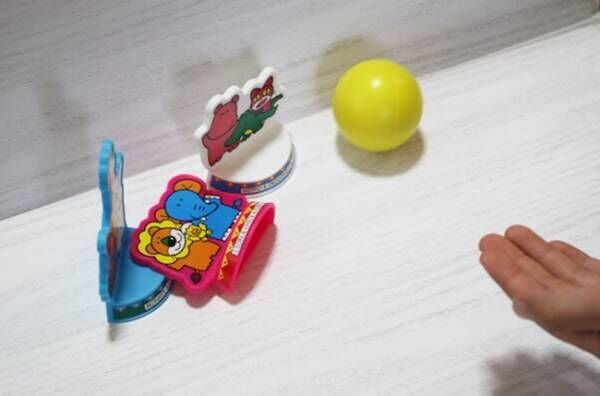 マクドナルドハッピーセット「たべっ子どうぶつ」 おもちゃ／たべっ子どうぶつボウリングゲーム