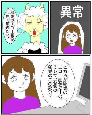 「子宮はきれい、なんですが…」異常がある！？エコー写真に写っていたのは＜半分になった卵巣＞