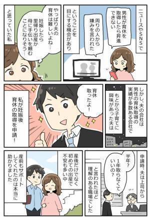 思っていたのと違った！夫が育休を申請すると、上司から意外な言葉をかけられて！？
