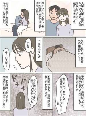 「避妊具つけてたよね？」大学で付き合い始めた彼とイチャイチャ♡⇒まさかの出来事が…！