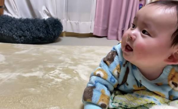 59万回再生！大好きなパパを見るとまさかの反応をしてしまう赤ちゃんの姿が「可愛すぎる」と話題！