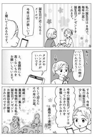 「グシャグシャじゃん…」義母からの誕生日プレゼント。封を開けると中に入っていたのは！？