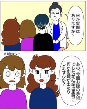 「卵巣が半分になりました」医師の言葉にショックもあり安堵な気持ちもあり＜半分になった卵巣＞