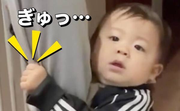 39万回再生！「意地でも放さん！」パパLOVE♡な赤ちゃん→うれしいけど困っちゃう行動とは…！？