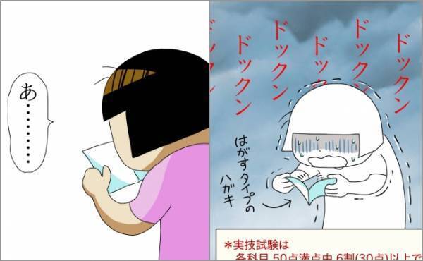 試験から1カ月後、通知ハガキが到着！手を震わせながら通知書を開けると…！？