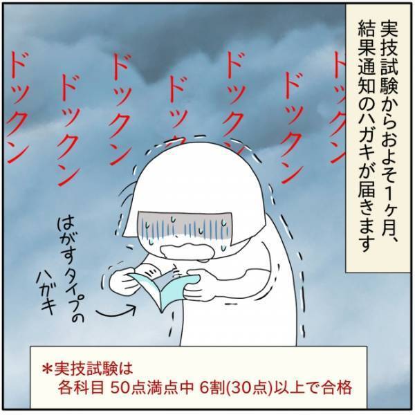 試験から1カ月後、通知ハガキが到着！手を震わせながら通知書を開けると…！？