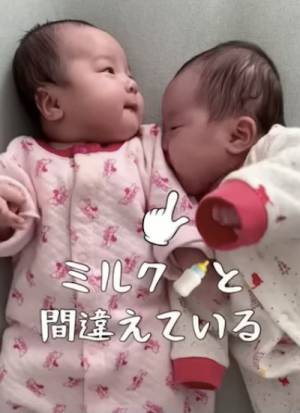 110万回再生！「これミルクじゃない…！」重大なミスに気づいた双子のまさかの反応が愛おしすぎる件
