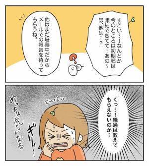 「凍結結果のお知らせ」緊張しながらメールを開くと…「これ、良いの？悪いの？」＜原因不明不妊＞