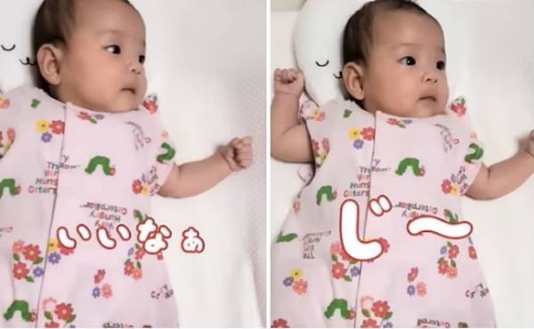 122万回再生！双子ならでは！？じーっと眺める赤ちゃん→見つめる先にある意外な光景とは？