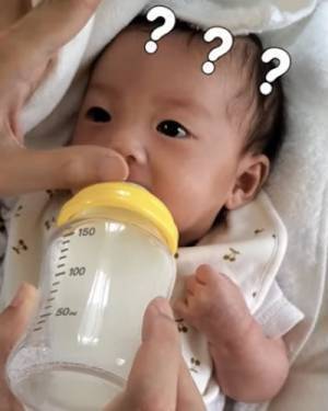 34万回再生！「はぁ♡しあわせ」ミルクが大好き赤ちゃん→パパとの意外なやりとりが可愛すぎと話題♪