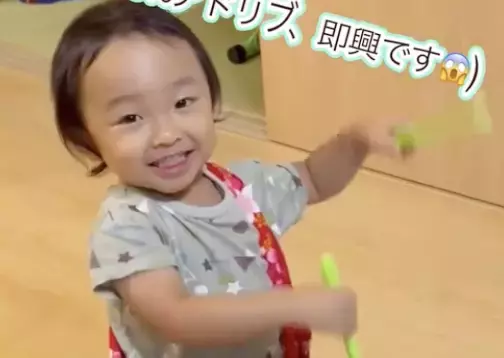 11万回再生！「もしかしてとんでもない天才！？」和太鼓奏者を父に持つ2歳児、バチを手にしたら！？