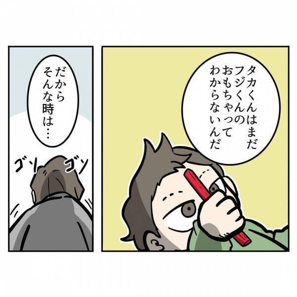 「ペン取られた…」お兄ちゃんになった長男に試練の時⇒予想をはるかに超える展開にママは全力で…！？