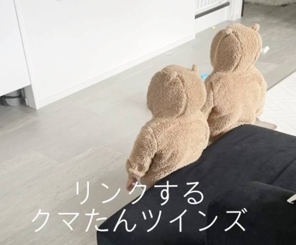 かわいすぎる双子のクマさん！？→正面から見てみると、驚きの姿が…！
