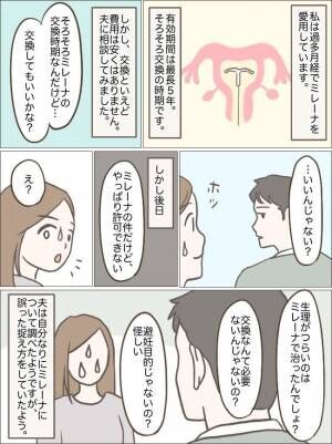 「避妊目的なんだろ」ミレーナ交換を夫に相談したら、まさかの言葉が返ってきて