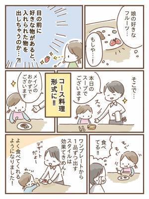「どうしたらいいの？」食べ物を口から出すようになった1歳の娘…⇒そこであることを試した結果…！？