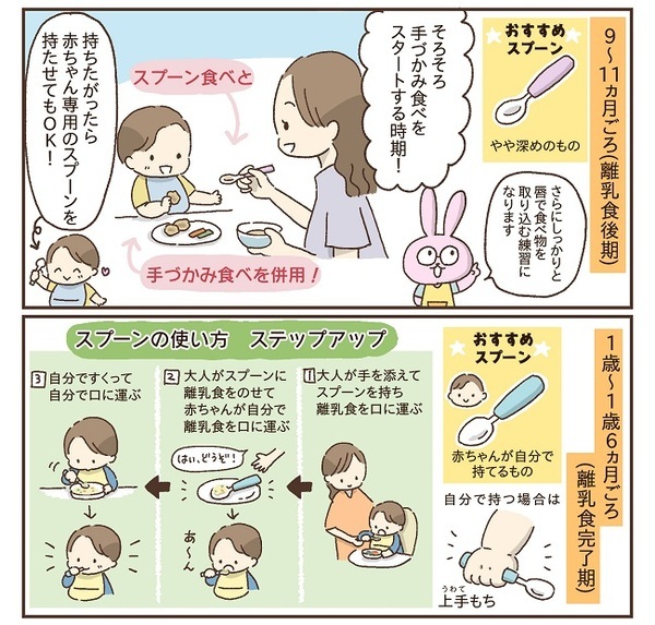 「え、間違えてた…！？」やりがちNGな離乳食スプーンの使い方！見直したいポイントを保育士が解説！