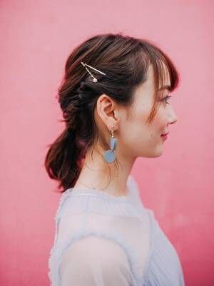 三つ編み簡単アレンジ！大人かわいいまとめ髪