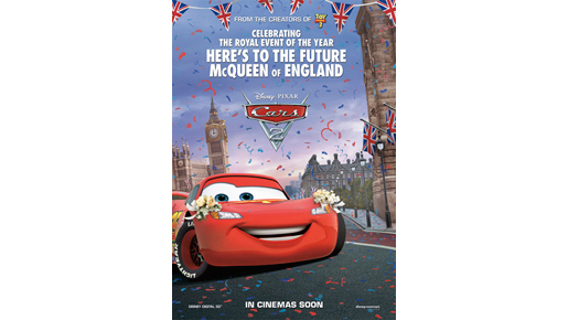祝ロイヤルウエディング！　“クルマ”たちも参列の『カーズ2』テレビCM公開