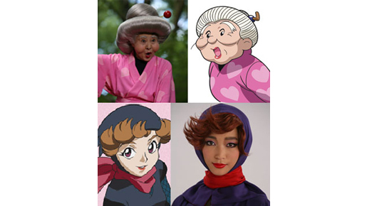 中村玉緒＆杏が二人一役！　『忍たま』美人“くの一”先生で変身の術披露