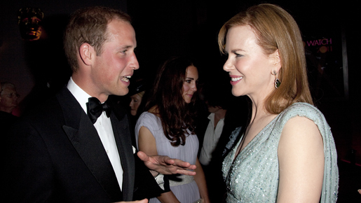 ウィリアム王子夫妻がガラ・パーティでN・キッドマンらハリウッド・スターと交流