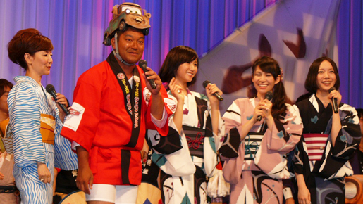 『カーズ2』と日本の祭りが夏コラボ！　Perfumeもキュートな浴衣姿をお披露目