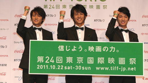 東京国際映画祭を若者にアピール！　イケメン3人衆「TIFF BOYS」結成