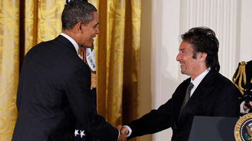 アル・パチーノ、国民芸術勲章を受章　ホワイトハウスでオバマ大統領が表彰