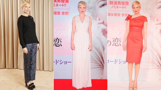 ミシェルのキュートな3変化に胸きゅん！　春先取り、来日ファッションをチェック