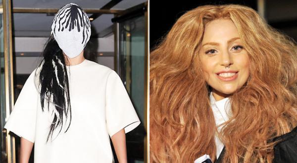 レディー・ガガの“奇抜さ”ここに極まる…覆面で外出