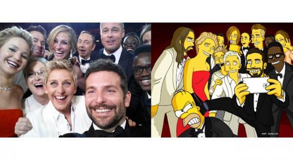 【第86回アカデミー賞】Twitterをダウンさせた豪華スター集合写真が、「シンプソンズ」に！