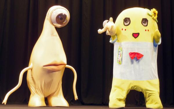 ふなっしー、『寄生獣』に寄生されたなっしー！　「寄生汁ブシャー!!」と大興奮