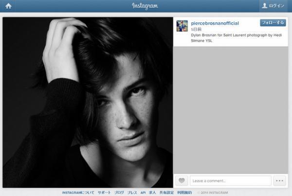 『007』ピアース・ブロスナンの超イケメン息子がサンローランの顔に