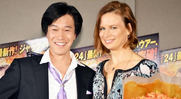「24」女優、“日本版ジャック・バウアー”小山力也と初対面