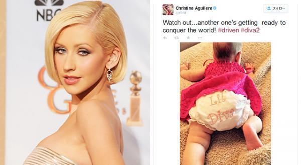 クリスティーナ・アギレラ、生後5か月の愛娘を初公開