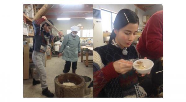 橋本愛、岩手で“恩返し”の餅つき「力仕事は得意です！」