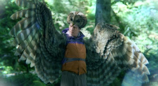 宇宙人ジョーンズ、森の現地調査でフクロウに変身!?