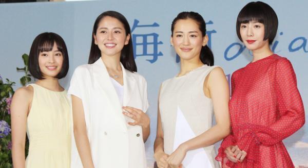 綾瀬×長澤×夏帆×すず　『海街diary』4姉妹がそろってカンヌ入り！