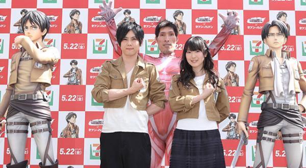 「進撃の巨人」等身大フィギュア初お披露目！ 篠原信一の巨人姿に「ウナジを狙える気がしない」