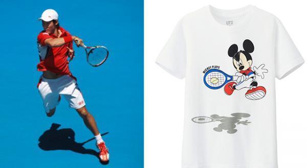 錦織圭選手、ミッキーマウスと“エアケイ”を披露！