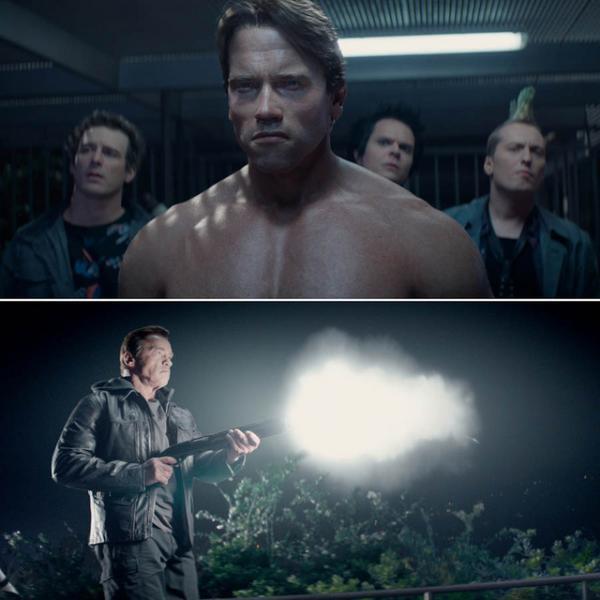 【特別映像】新旧シュワ、壮絶ガチンコ対決！『ターミネーター』