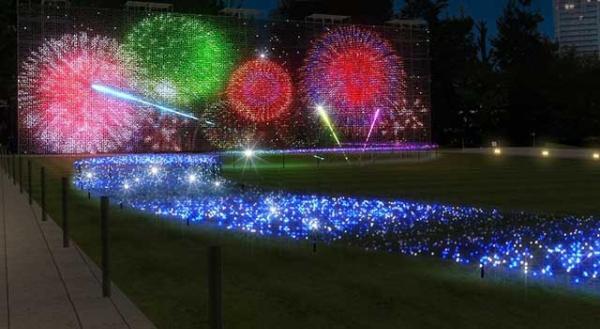 東京ミッドタウンで花火を堪能！ バカルディ期間限定カフェも同時オープン