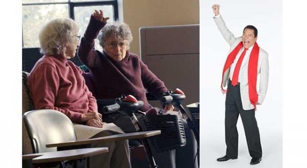 アントニオ猪木、アラウンド90のおばあちゃんに「元気ですかー！」