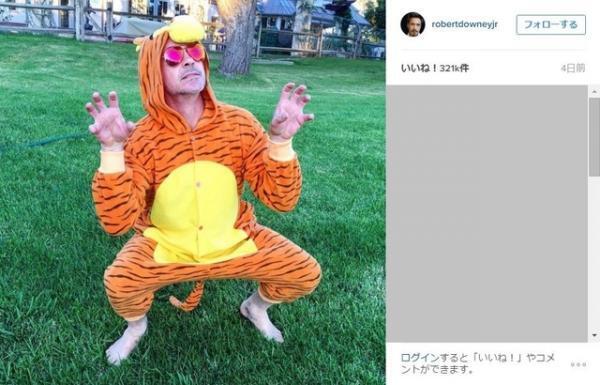 ロバート・ダウニー・Jr.、ティガーのコスプレで難病の少年を励ます