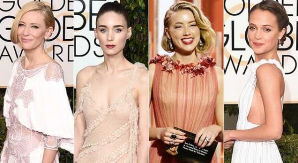 今年のトレンドは白×シフォンドレス…GG賞レッドカーペットに登場した優美な女優陣