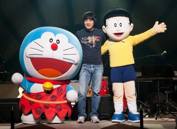 山崎まさよし、ドラえもん＆のび太の前で主題歌を初生披露「緊張した」