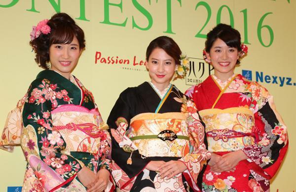 河北麻友子、きものクイーン女子大生に「笑顔で楽しく」と処世術をアドバイス